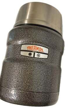 Thermos Stainless King Vacuum-Insulated Food Jar, Hammerstone Gray, 24 oz, no sp